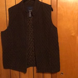 Brown corduroy vest